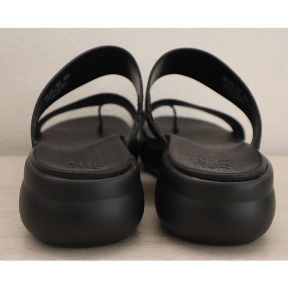 Naturalizer I6213L1001 Women's Sz 9M Black Leather Drift 2 Slide Sandals - Picture 3 of 14